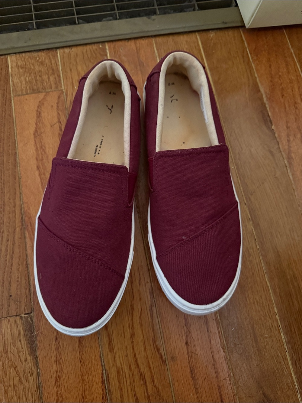 Toms Slip-On Sneakers in Burgundy